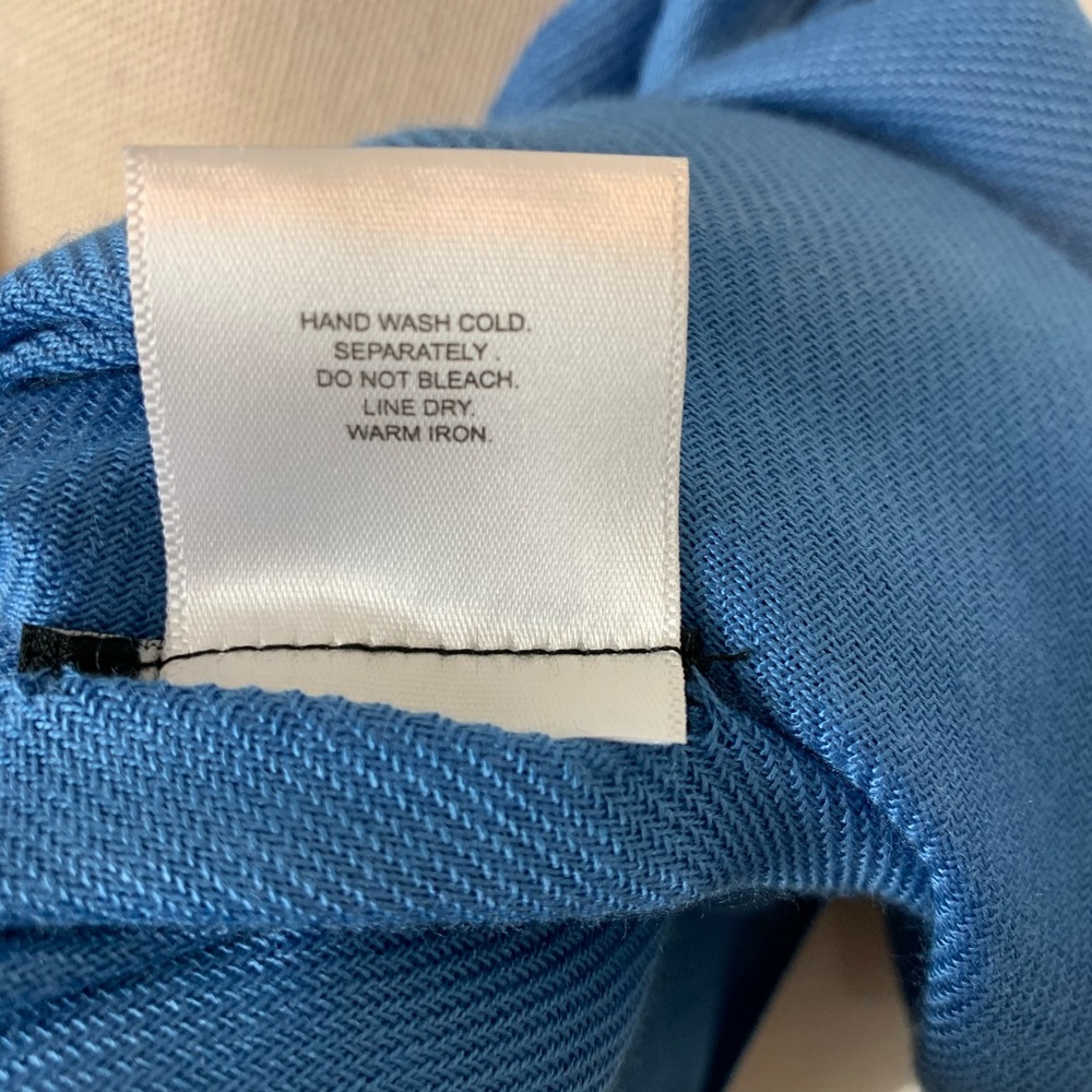 🌷Jones of New York Scarf Light Blue Oversized - Picture 5 of 5